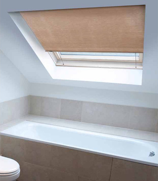 Cordless Honeycomb Shades for Skylights