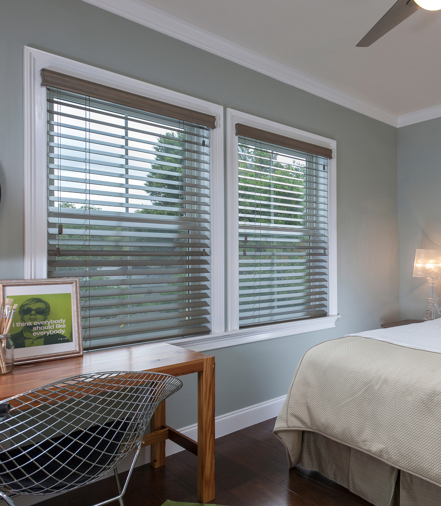 Perfect Cordless Faux Wood Blinds 2" & 21/2"