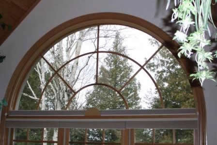Window after Movable Arch Honeycomb Shades
