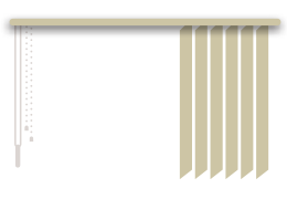 Vertical Blinds - Reverse One-Way Draw