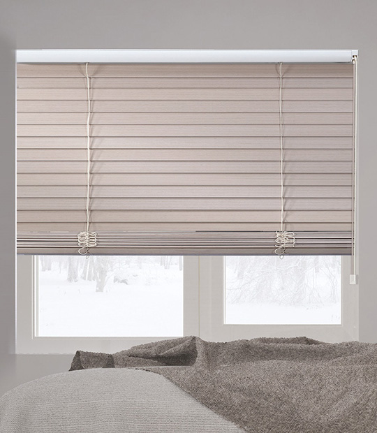 Privacy Normandy® Cordless Wood Blinds