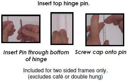 insert top hinge pin