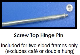 screw top hinge pin